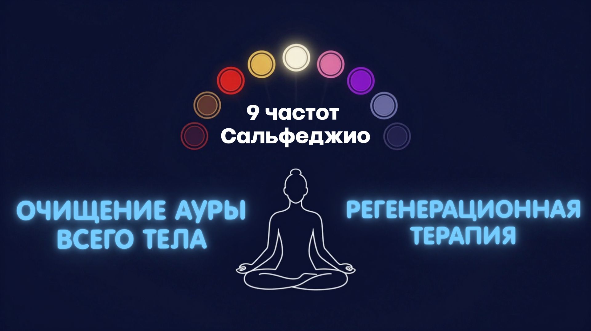 9 частот Сальфеджио  Очищение ауры всего тела  Регенерация и восстановление клеток всего организма