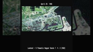 Чернобыль 1986: первая спутниковая фотография аварии, сделанная Landsat 5.