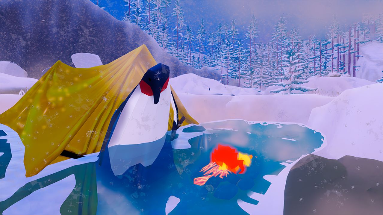 Как развести костер в бассейне (Camping Simulator)