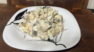Салат с баклажаном, быстро и вкусно