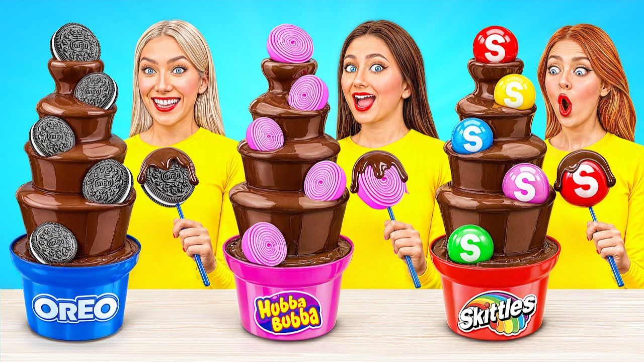 Шоколадный Фонтан Челлендж # Битвы с Едой c Bubba DO Challenge