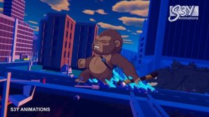 Baby Godzilla, Kong vs King Ghidorah – Animation 11