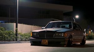 Bagged Mercedes W126 / One Night in Gdynia