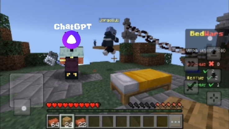 Minecraft | BedWars with ChatGPT