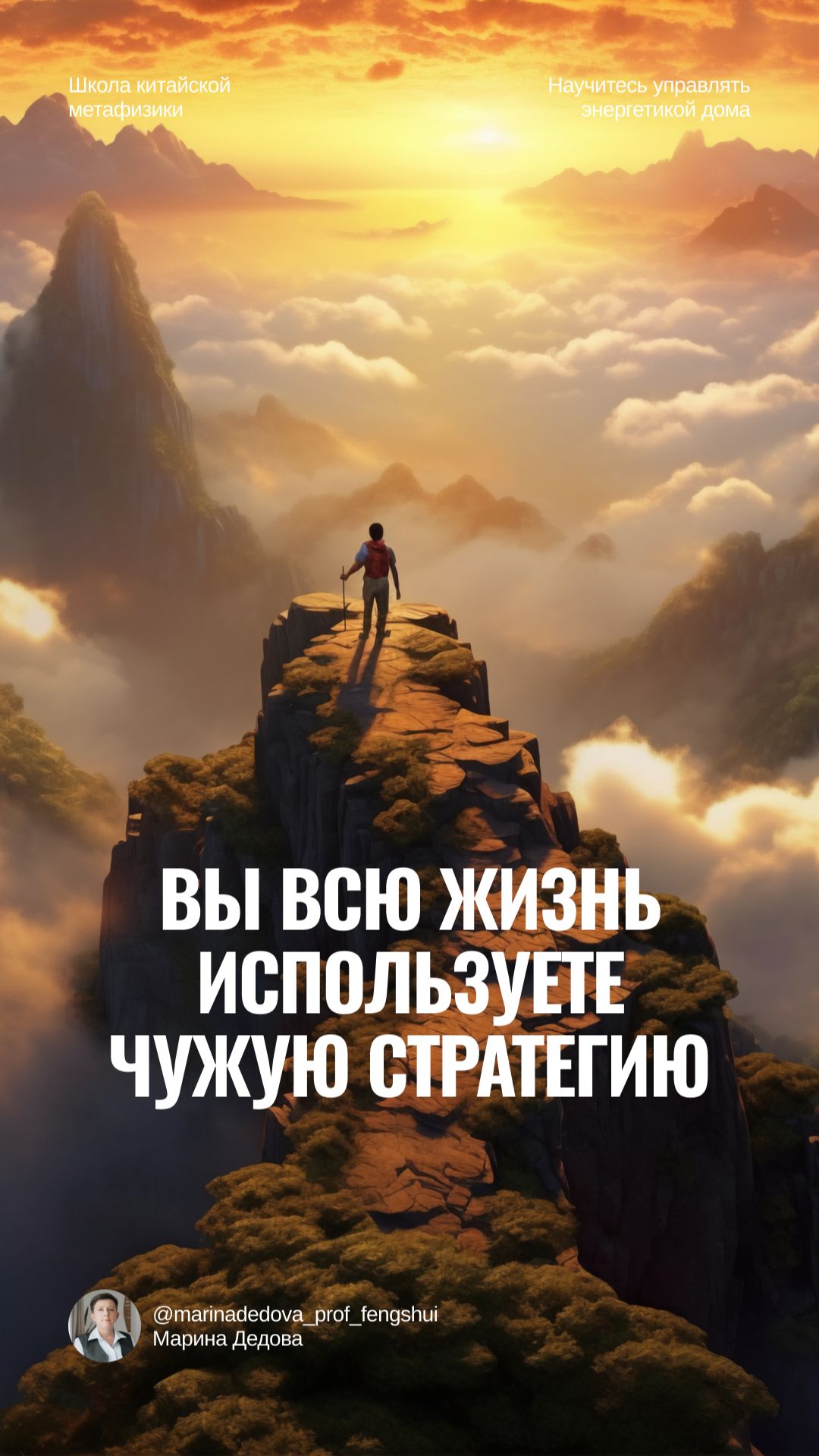 Вы всю жизнь используете чужую стратегию