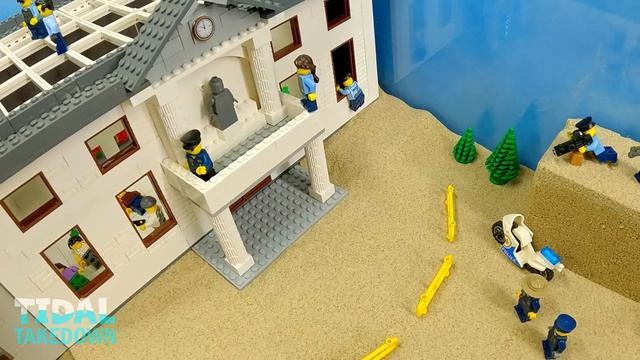 26. Tsunami Crashes Bank Heist - LEGO Dam Breach Experiment - Wave Machine vs Thieves смотреть онлайн