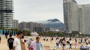 Хуэйчжоу #1 Huizhou 04.2026 Отель Le Méridien Xiaojing Bay - Прогулка по пляжу бухты Сяоцзинвань 小径湾