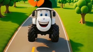 🍿 Настоящая магия! Улыбчивый трактор меняет цвет в волшебном гараже - учим цвета