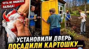 #55 ДИМА ЧУТЬ НЕ ПОТЕРЯЛ ПАЛЕЦ! НО ОГОРОД ВСЁ РАВНО ПОСАДИЛИ