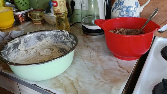 Тесто на пирожки.Пожарила, вкусненько.