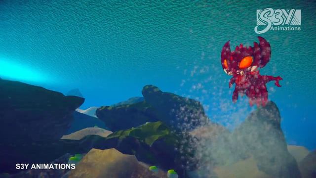 Baby Destoroyah vs. Mutant Megalodon – Animation 16