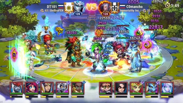 Удары ГЧ в Лиге Королей. Хроники Хаоса, мобильные.