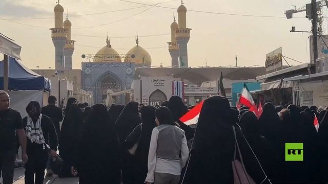 مظاهرة نسائية في بغداد دعما لإيران