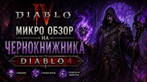 микро обзор на чернокнижника в дьябло 4
