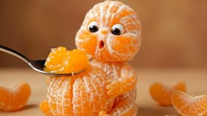 Мило или жутко? Фруктовые малыши едят 🥄🍓👶 | Лучшее Oddly Satisfying AI ASMR видео