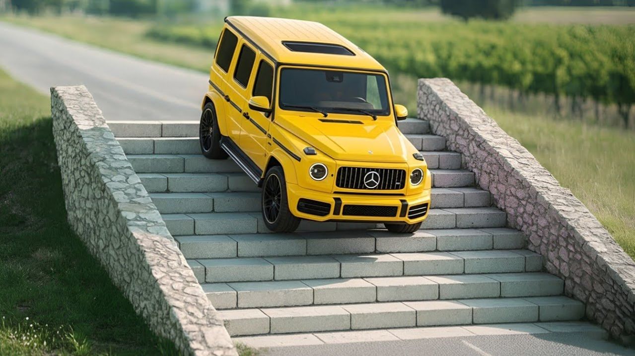 Автомобили против лестниц на дороге Челлендж в BeamNG Drive 🚗💥 Игры. Мультики для детей 🚗 машинки