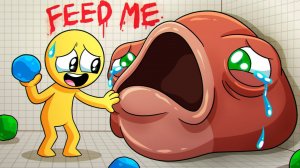 НЕ КОРМИ БЛОБА ОН ОЧЕНЬ ГОЛОДНЫЙ!!! Blob анимации