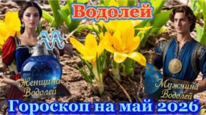 Водолей! Гороскоп на май 2026 года!