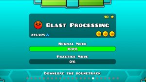 Гайд: как пройти уровень Blast Processing на 3 монеты в геометрии дэш!