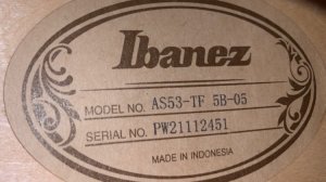 Электрогитара Ibanez ARTCORE AS53 TF - Сияние млечной луны