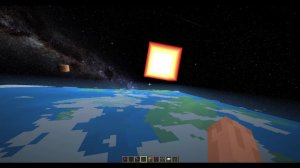 летим в космос с другом в майнкрафт