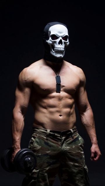 Сила и стиль: тренировка с гантелей #спорт #фитнес