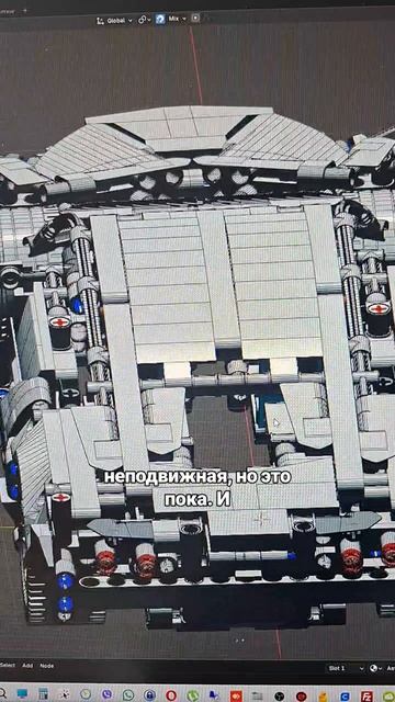 Лего машинка в Блендер #blender #3d #моделирование   #lego