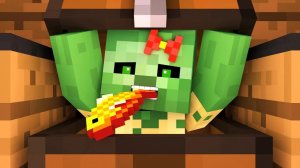 Зомби против жизни деревенского жителя 8. Майнкрафт Мультик