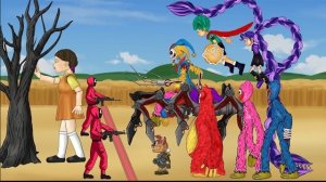 Команда "Прототип 1006", игра "Лили-неразлучницы против кальмара". Фанат анимации "Время игры Поппи"