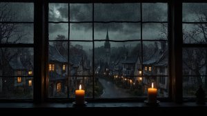 Звуки дождя за окном в ночной деревне 🕯️ Уютная атмосфера для сна и глубокого расслабления