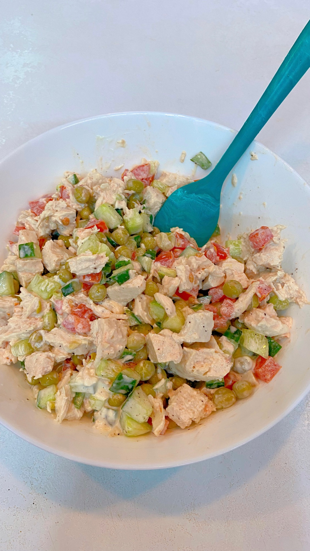 Летний салат с курицей 🍗