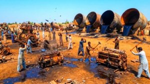 Экстремальное производство в Пакистане. Производство колёсных дисков для грузовиков