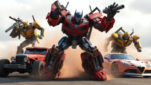 Детская песня, машинки трансформеры