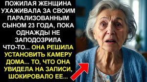 ПОЖИЛАЯ ЖЕНЩИНА УХАЖИВАЛА ЗА СВОИМ ПАРАЛИЗОВАННЫМ СЫНОМ 23 ГОДА, ПОКА ОДНАЖДЫ НЕ ЗАПОДОЗРИЛА...