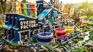 Миниатюрная фабрика: Постройте крошечную современную фабрику по окрашиванию тканей