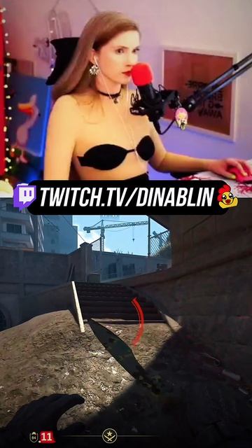 ОЧЕНЬ СИЛЬНО ИСПУГАЛАСЬ 😱 ДИНА БЛИН играет турнир по КС на 10 миллионов #dinablin