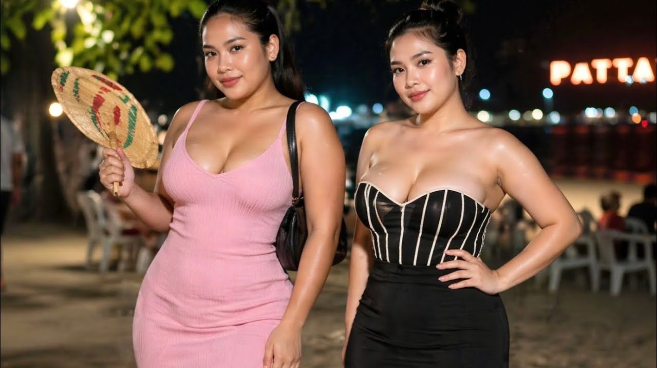 Прогулка по ночной Паттайе — полная энергии улица. Суббота, 25 апреля 2026 года