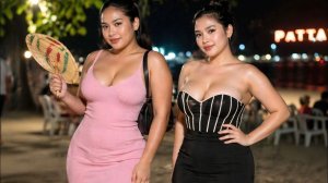 Прогулка по ночной Паттайе — полная энергии улица. Суббота, 25 апреля 2026 года