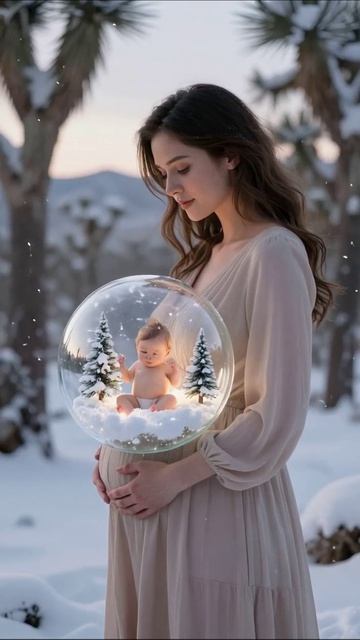 Зимняя сказка: беременность и волшебство #сына #материнство #зима