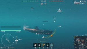 Подводная лодка Тихий охотник Мир кораблей эпические морские сражения онлайн случайный бой