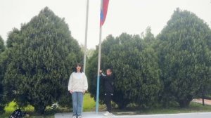 Церемония поднятия Государственного флага РФ