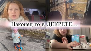 Влог. Вышла в ДЕКРЕТ.. Посылка из Башкирии. Съездили в Деду.