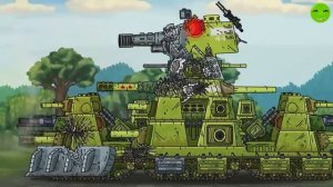 Furious Breakthrough of KV-44. DUEL OF STEEL GIANTS - Cartoons about tanks