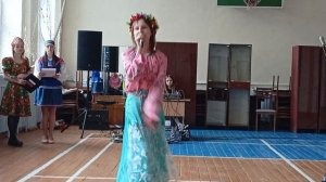 Выступление в школе-интернате. Белая Лебёдушка.