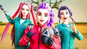 ХАНТРИКС НА ИГРЕ В КАЛЬМАРА!!! K-Pop Demon Hunters Animation