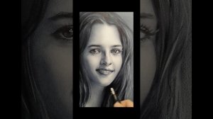 #Сухая Кисть,, портрет сухой кистью . Качество лучшее.