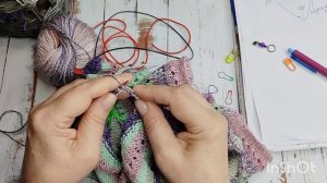 Чайка. часть №5 делим петли на корпус и рукава.