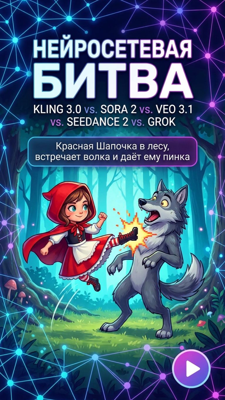 Битва нейросетей - Красная шапочка