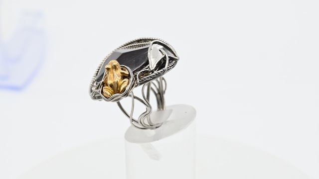 Кольцо гранат альмандин 24*36мм., размер-17,5 ни210050