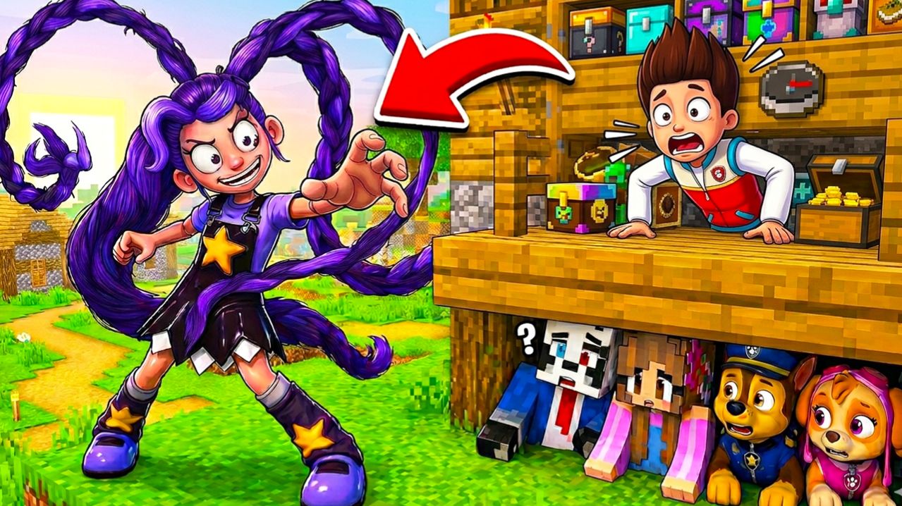 ПРЯЧЕМСЯ ПОД ДОМОМ от ЛИЛИ ПОППИ ПЛЕЙТАЙМ ЩЕНЯЧИЙ ПАТРУЛЬ в МАЙНКРАФТ